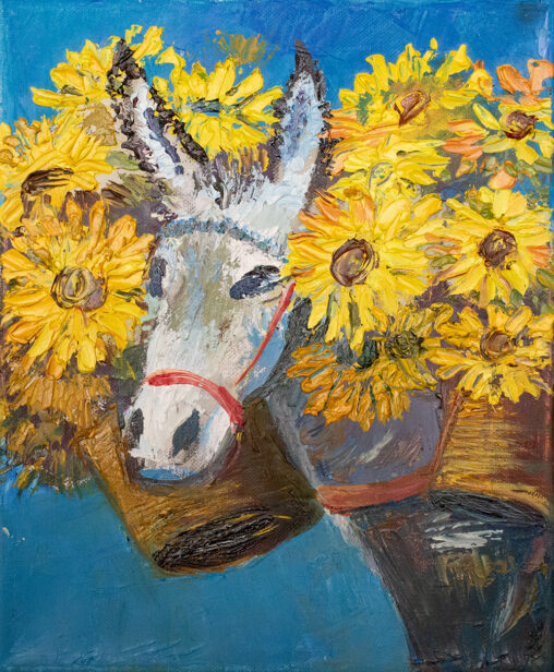 Burro_con_flores_lucia_stone_artista_mexico_1000px