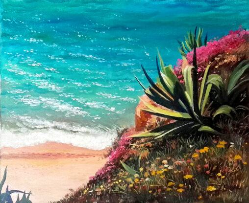 Maguey en la Costa Brava_lucia_stone_artista_mexico_1000px