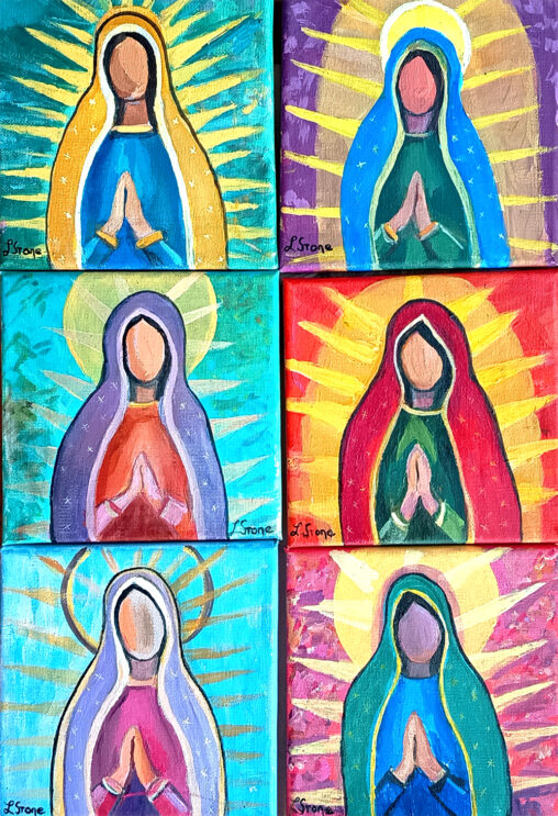 Virgen de Guadalupe en Pop Art_lucia_stone_artista_mexico_1000px